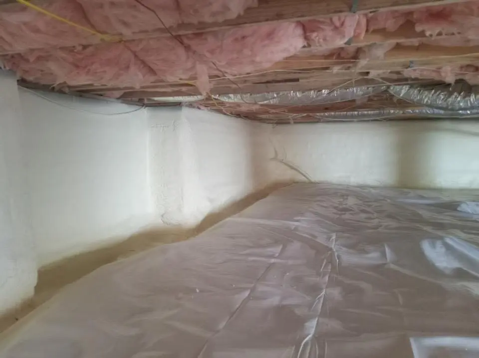Crawl space encapsulation with closed-cell spray foam for Roof Waterproofing in Kirkland